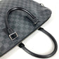 LOUIS VUITTON N48224 Damier Graphite Port Document Jour PDJ Bag Briefcase Handbag Document Bag Business Bag Damier Graphite Canvas Men's Black