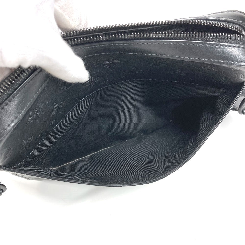 LOUIS VUITTON M69827 モノグラムシャドウ デュオ メッセンジャー カバン 斜め掛け ショルダーバッグ モノグラムシャドウレザー ユニセックス ブラック