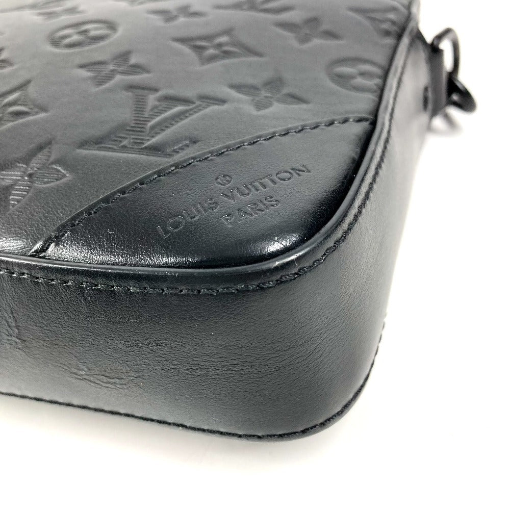 LOUIS VUITTON M69827 モノグラムシャドウ デュオ メッセンジャー カバン 斜め掛け ショルダーバッグ モノグラムシャドウレザー ユニセックス ブラック