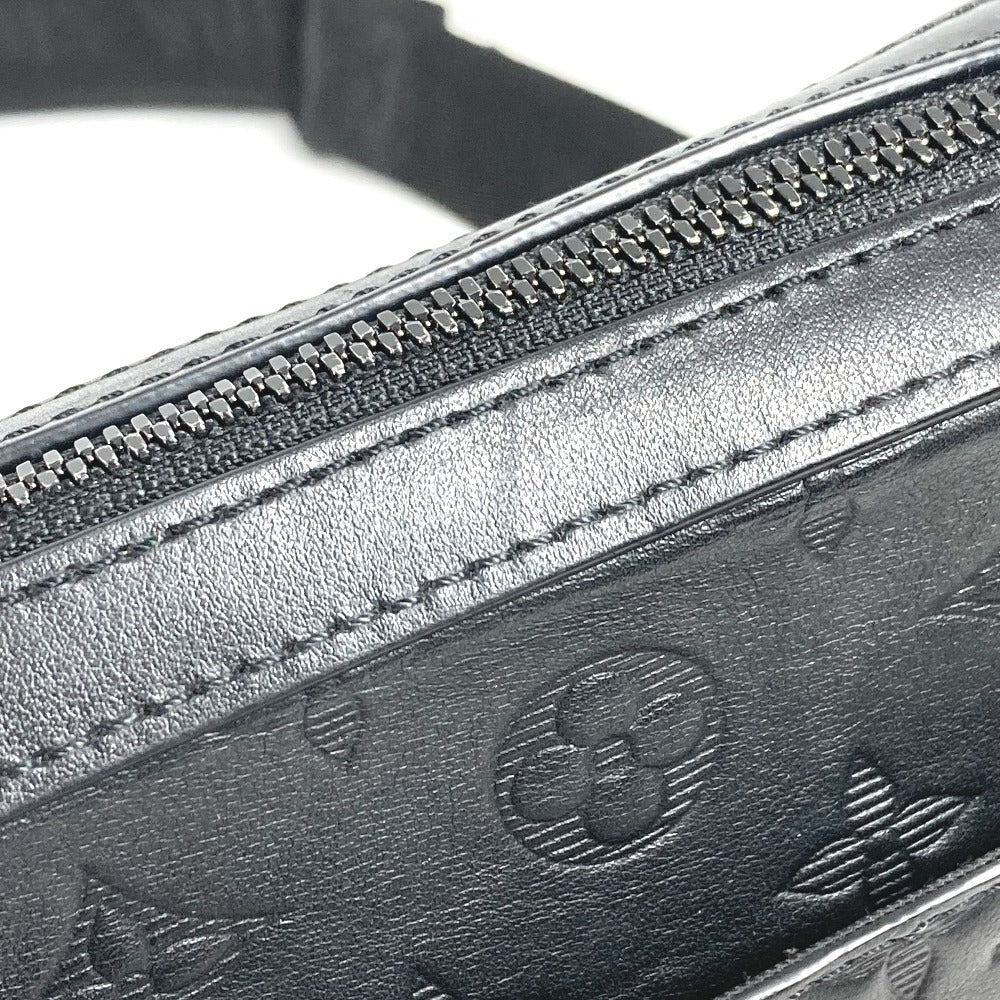 LOUIS VUITTON M69827 モノグラムシャドウ デュオ メッセンジャー カバン 斜め掛け ショルダーバッグ モノグラムシャドウレザー ユニセックス ブラック