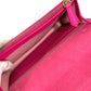 FENDI 8M0346 ショルダーバッグ フラップ FF ロゴ チェーンウォレット ロングウォレット ショルダーウォレット 長財布 レザー ユニセックス ピンク