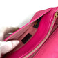 FENDI 8M0346 ショルダーバッグ フラップ FF ロゴ チェーンウォレット ロングウォレット ショルダーウォレット 長財布 レザー ユニセックス ピンク