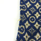 LOUIS VUITTON モノグラム ロゴ ニット 半袖 アパレル RW152A ワンピース シルク レディース ブルー