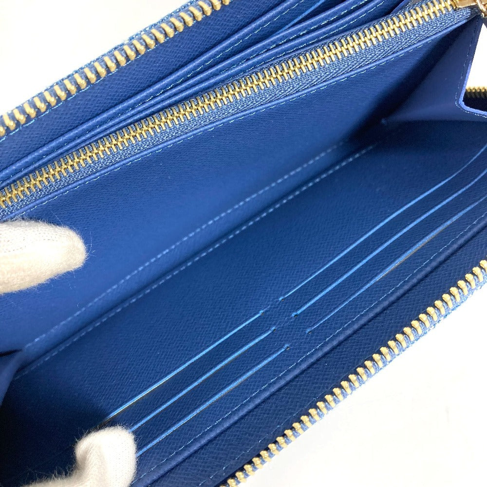 LOUIS VUITTON M23161 Takashi Murakami Collaboration Monogram Denim Cherry LV × TM Zippy Wallet Long Wallet Round Zipper Wallet Ladies Blue