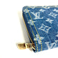 LOUIS VUITTON M23161 Takashi Murakami Collaboration Monogram Denim Cherry LV × TM Zippy Wallet Long Wallet Round Zipper Wallet Ladies Blue