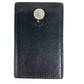HERMES Sellier Logo Diabolo Card Holder Pass Case Leather Unisex Black