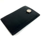 HERMES Sellier Logo Diabolo Card Holder Pass Case Leather Unisex Black