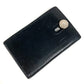 HERMES Sellier Logo Diabolo Card Holder Pass Case Leather Unisex Black