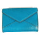 CARTIER Logo Wallet Coin Purse Card Holder Pass Case Card Case Leather Unisex Blue
