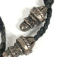 CHROME HEARTS スモールクロス レザー ブレイド 革紐 アクセサリー ネックレス SV925 ユニセックス シルバー