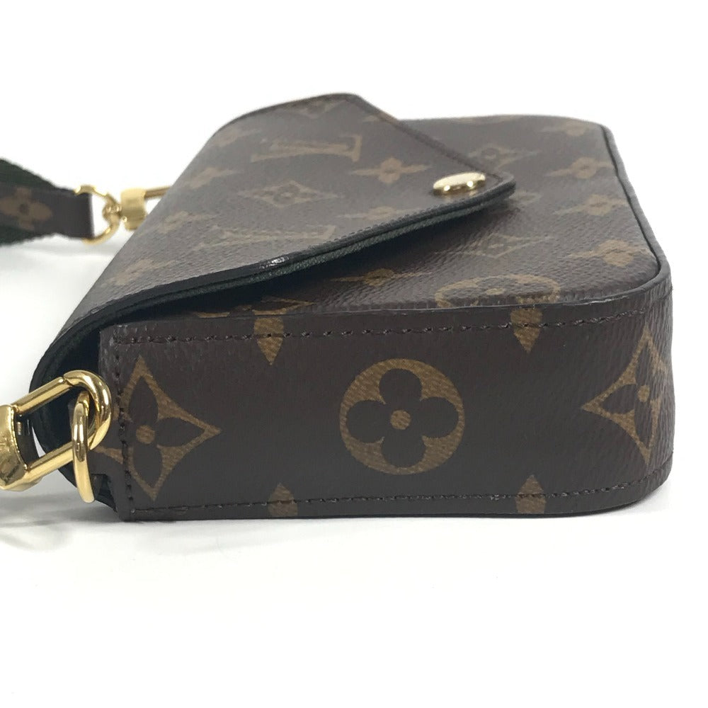 LOUIS VUITTON M80091 モノグラム ミュルティ ポシェット フェリシー 長財布 カバン 斜め掛け コインケース 小銭入れ ショルダーバッグ モノグラムキャンバス ユニセックス ブラウン