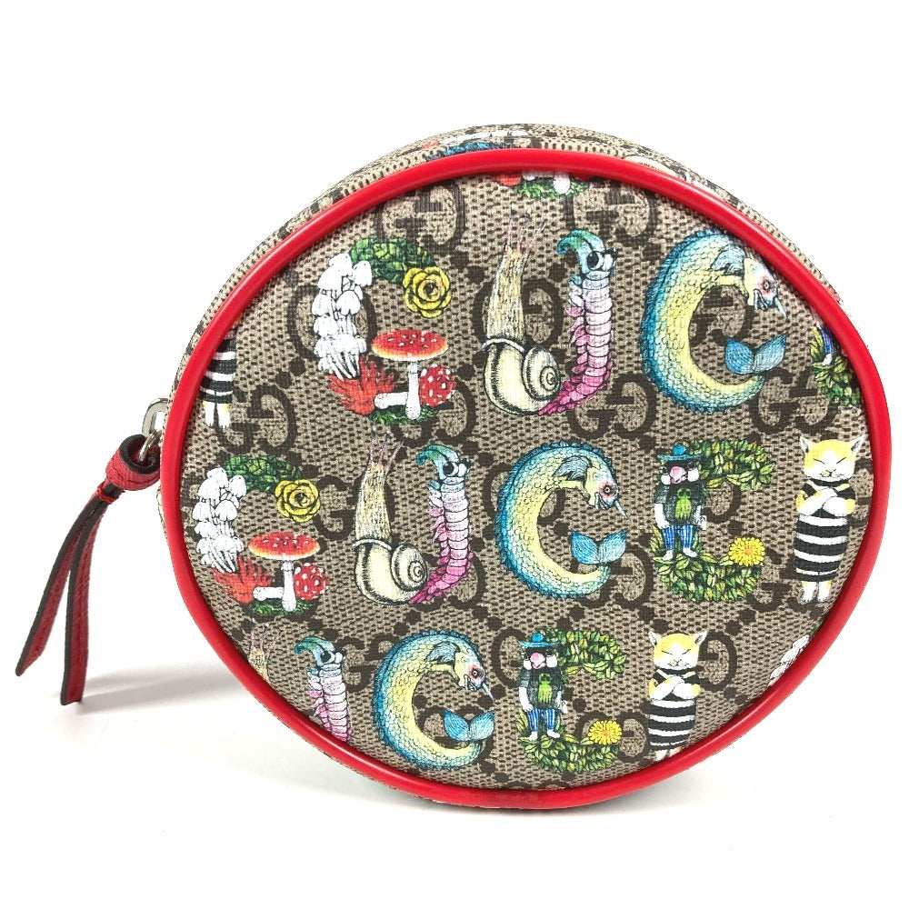 GUCCI 502330 チルドレンズ GGスプリーム ロゴ ヒグチユウコ コラボ ベルトバッグ ウエストポーチ カバン ボディバッグ ウエストバッグ GGスプリームキャンバス ユニセックス ベージュ
