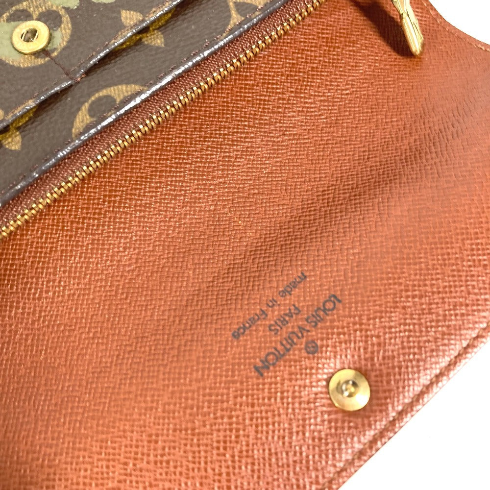 LOUIS VUITTON M92188 Old Monogram Graffiti Portemonnaie Credit Long Wallet Flap Long Wallet Monogram Graffiti Canvas Unisex Khaki Brown