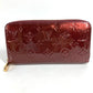 LOUIS VUITTON M93522 Monogram Vernis Zippy Wallet Long Wallet Round Zipper Amarante Purple Monogram Vernis Canvas Unisex