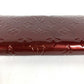 LOUIS VUITTON M93522 Monogram Vernis Zippy Wallet Long Wallet Round Zipper Amarante Purple Monogram Vernis Canvas Unisex