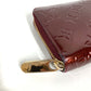 LOUIS VUITTON M93522 Monogram Vernis Zippy Wallet Long Wallet Round Zipper Amarante Purple Monogram Vernis Canvas Unisex