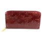 LOUIS VUITTON M93575 Monogram Vernis Zippy Wallet Long Wallet Round Fastener Monogram Vernis Canvas Unisex Violet Purple