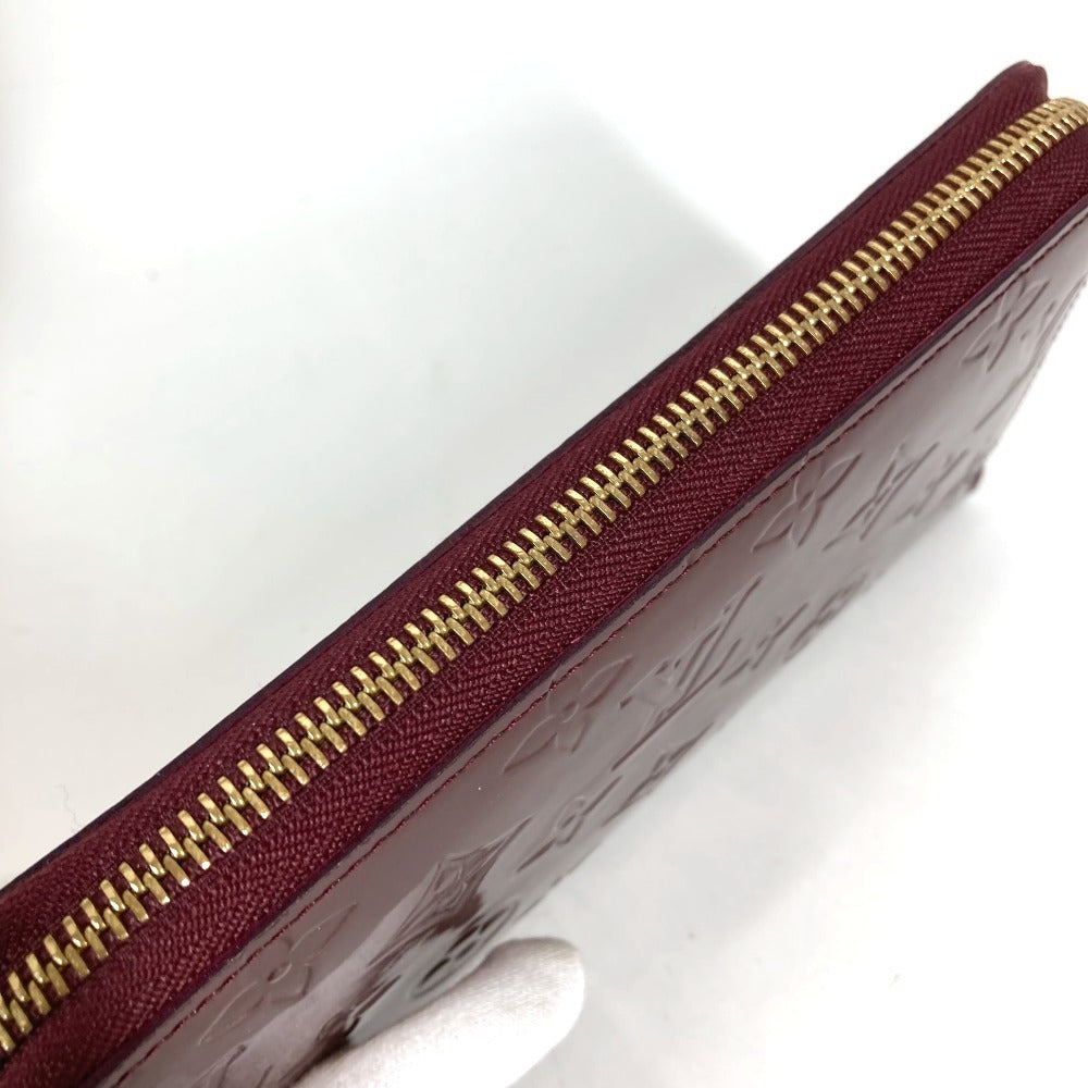 LOUIS VUITTON M93575 Monogram Vernis Zippy Wallet Long Wallet Round Fastener Monogram Vernis Canvas Unisex Violet Purple