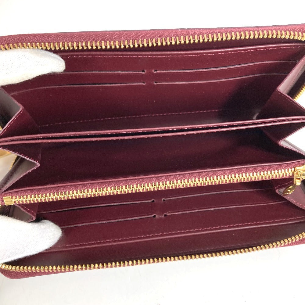 LOUIS VUITTON M93575 Monogram Vernis Zippy Wallet Long Wallet Round Fastener Monogram Vernis Canvas Unisex Violet Purple