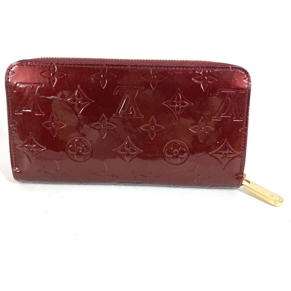 LOUIS VUITTON M93575 Monogram Vernis Zippy Wallet Long Wallet Round Fastener Monogram Vernis Canvas Unisex Violet Purple