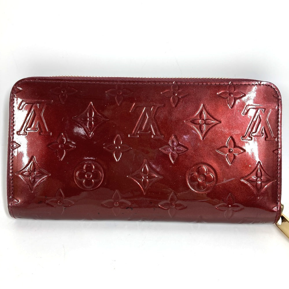 LOUIS VUITTON M93575 Monogram Vernis Zippy Wallet Long Wallet Round Fastener Monogram Vernis Canvas Unisex Violet Purple