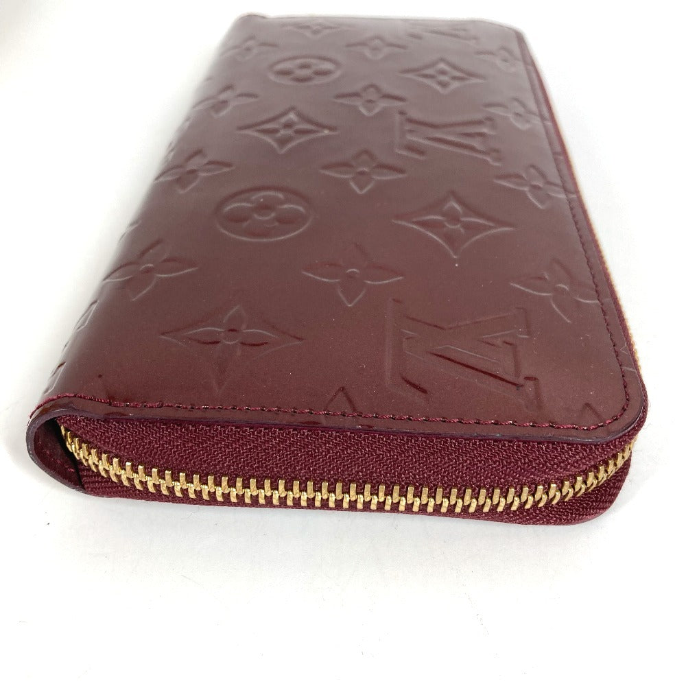 LOUIS VUITTON M93575 Monogram Vernis Zippy Wallet Long Wallet Round Fastener Monogram Vernis Canvas Unisex Violet Purple