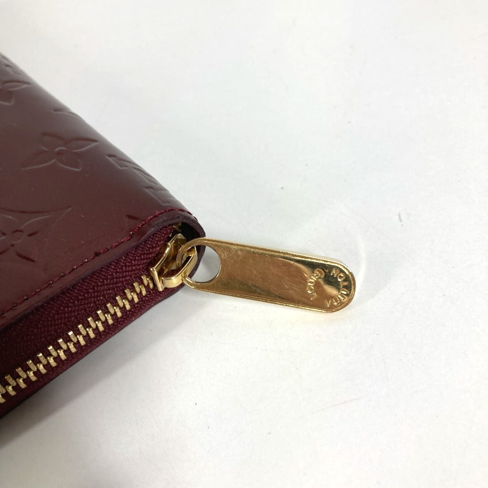 LOUIS VUITTON M93575 Monogram Vernis Zippy Wallet Long Wallet Round Fastener Monogram Vernis Canvas Unisex Violet Purple