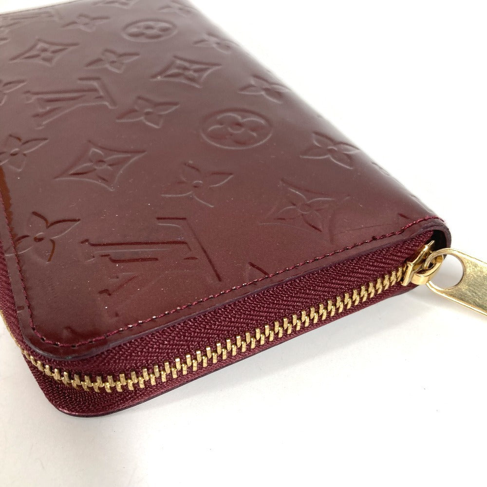 LOUIS VUITTON M93575 Monogram Vernis Zippy Wallet Long Wallet Round Fastener Monogram Vernis Canvas Unisex Violet Purple