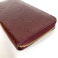 LOUIS VUITTON M93575 Monogram Vernis Zippy Wallet Long Wallet Round Fastener Monogram Vernis Canvas Unisex Violet Purple