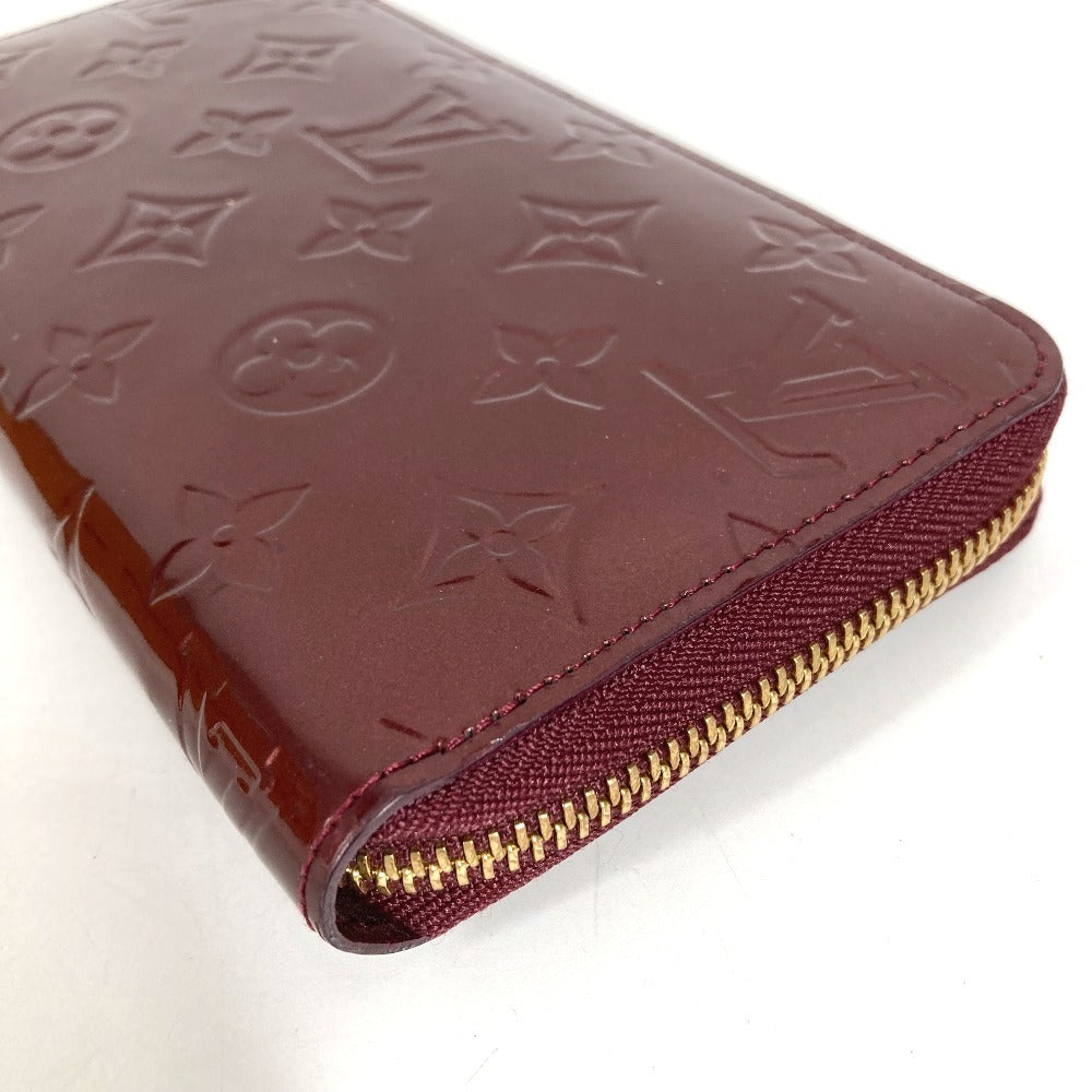 LOUIS VUITTON M93575 Monogram Vernis Zippy Wallet Long Wallet Round Fastener Monogram Vernis Canvas Unisex Violet Purple
