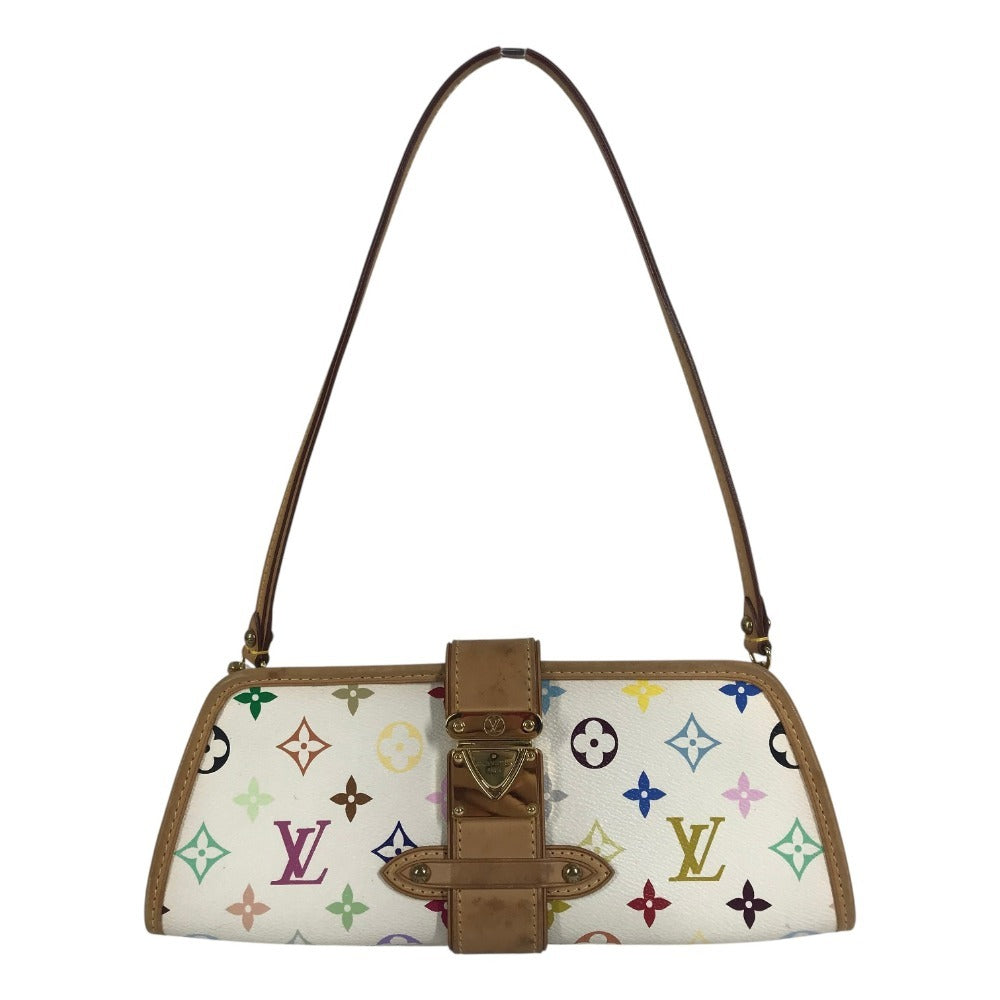 LOUIS VUITTON M40049 モノグラムマルチカラー シャーリー カバン クラッチバッグ 2WAYバッグ ハンドバッグ 肩掛け ショルダーバッグ モノグラムマルチカラーキャンバス レディース ブロン ホワイト