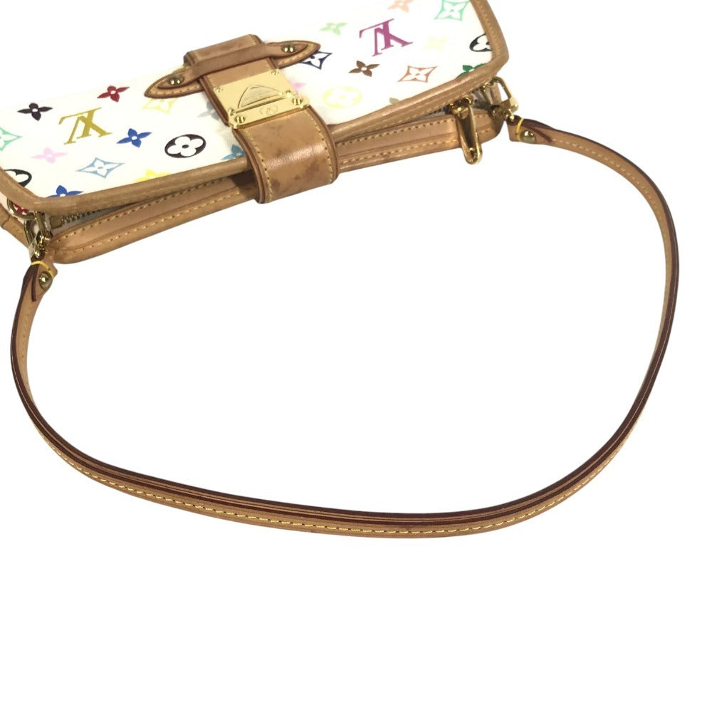 LOUIS VUITTON M40049 モノグラムマルチカラー シャーリー カバン クラッチバッグ 2WAYバッグ ハンドバッグ 肩掛け ショルダーバッグ モノグラムマルチカラーキャンバス レディース ブロン ホワイト