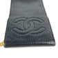CHANEL ヴィンテージ CC ココマーク ロゴ ポーチ 煙草ケース チェーン キーリング シガレットケース キャビアスキン ユニセックス ブラック