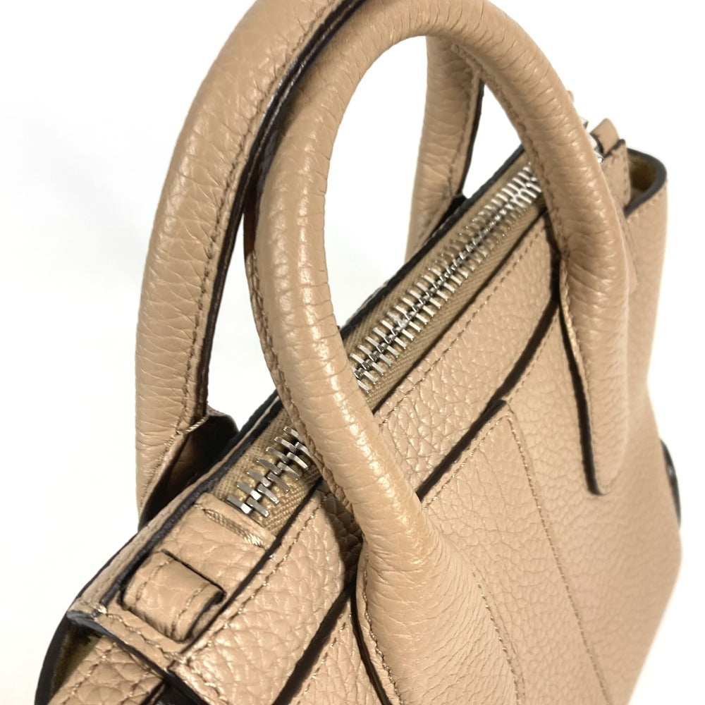 TOD’S XBWDBSA0100WSS Di ディーアイ ミニ ロゴ ハンドバッグ カバン 斜め掛け 2WAYバッグ トートバッグ ショルダーバッグ レザー レディース ベージュ