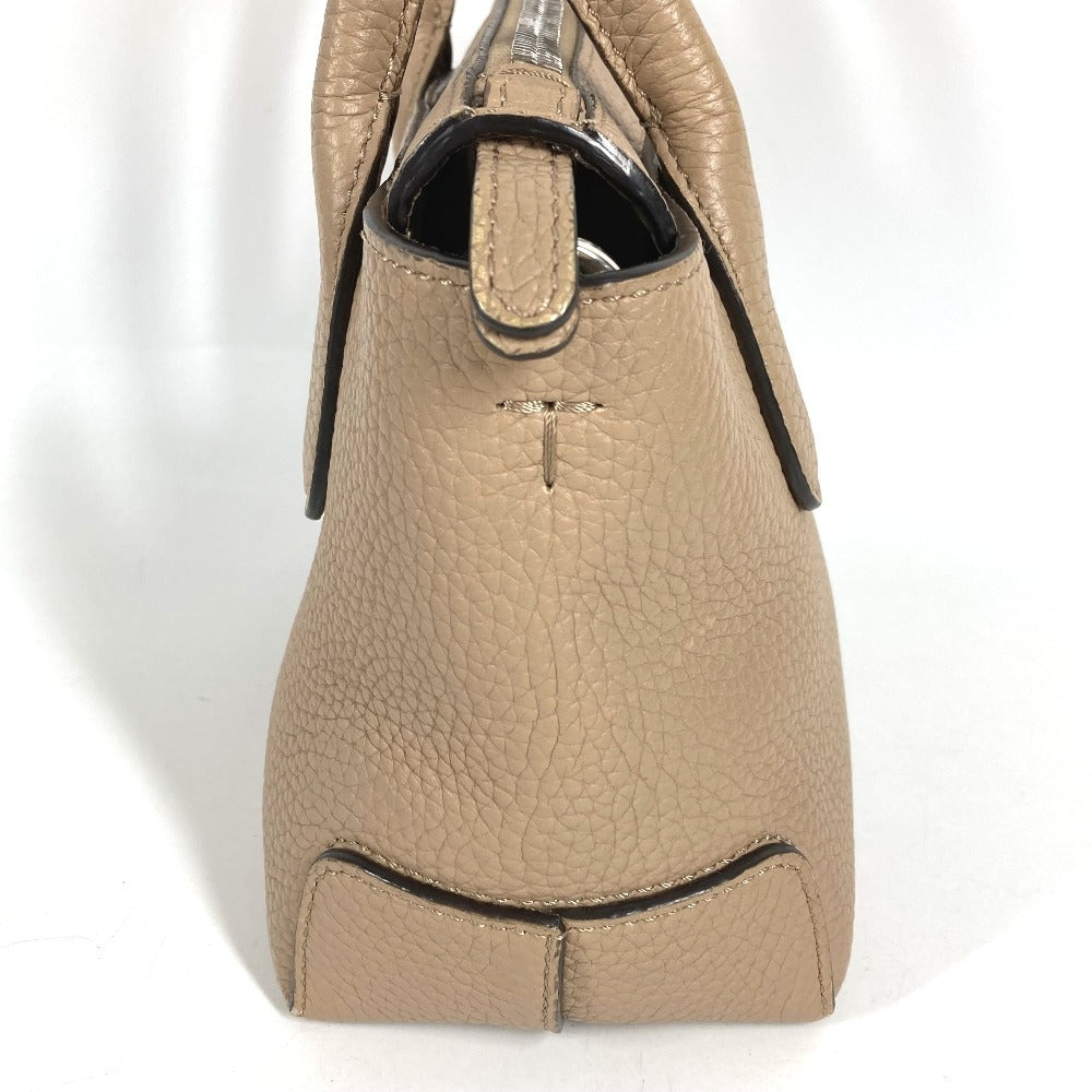 TOD’S XBWDBSA0100WSS Di ディーアイ ミニ ロゴ ハンドバッグ カバン 斜め掛け 2WAYバッグ トートバッグ ショルダーバッグ レザー レディース ベージュ
