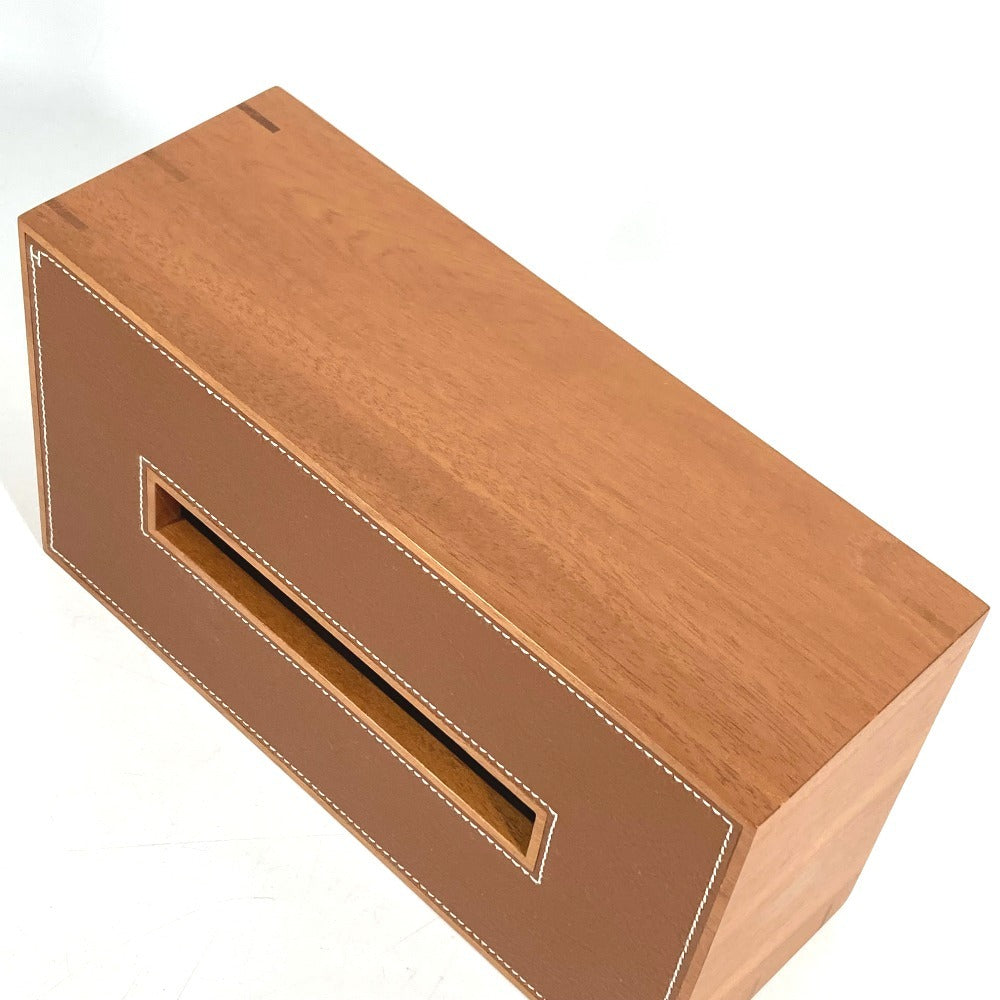 HERMES H311749M 01 プレイヤードGM プレイヤード GM ティッシュケース インテリア 雑貨 ウッド ユニセックス フォーヴ