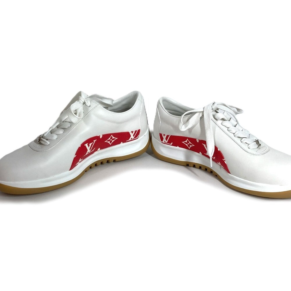 LOUIS VUITTON 1A3EQ5 シュプリーム supreme モノグラム シューズ 靴 アパレル 紐 スニーカー レザー メンズ ホワイト