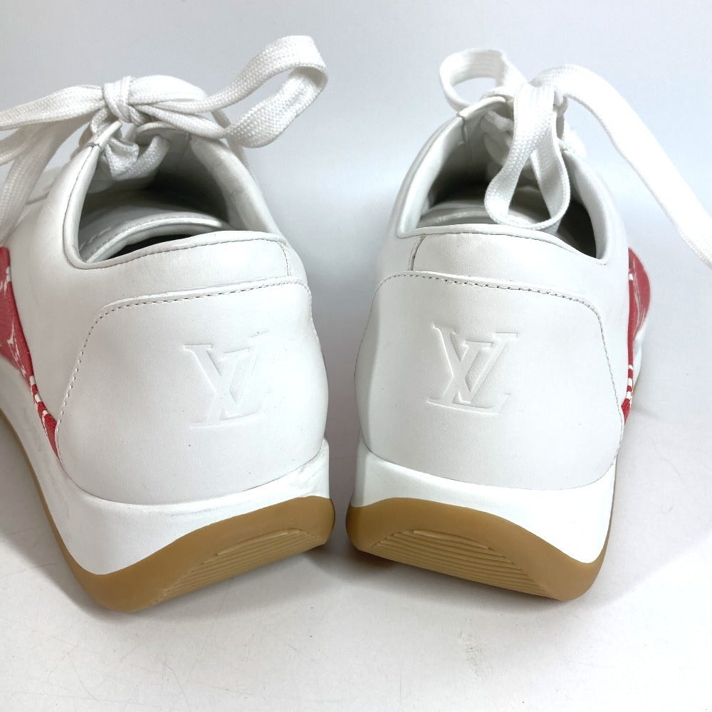 LOUIS VUITTON 1A3EQ5 シュプリーム supreme モノグラム シューズ 靴 アパレル 紐 スニーカー レザー メンズ ホワイト