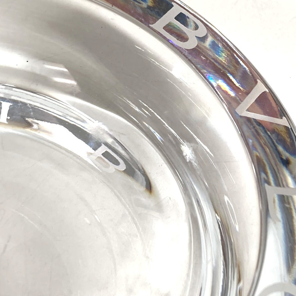 BVLGARI ローゼンタール Rosenthal ロゴ アッシュトレイ インテリア 灰皿 ガラス ユニセックス クリア