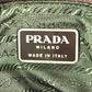 PRADA triangle logo triangle logo plate Bag Backpack Bordeaux Based Shoulder Bag Nylon Red Used