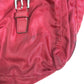 PRADA triangle logo triangle logo plate Bag Backpack Bordeaux Based Shoulder Bag Nylon Red Used