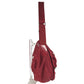 PRADA triangle logo triangle logo plate Bag Backpack Bordeaux Based Shoulder Bag Nylon Red Used