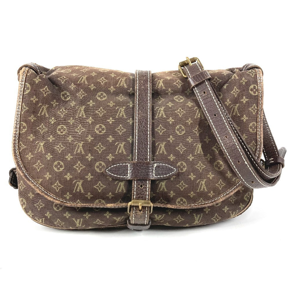 LOUIS VUITTON M95227 モノグラムミニラン ソミュール30 ソミュール 30 カバン 斜め掛け フラップ ショルダーバッグ モノグラムミニランキャンバス レディース ブラウン