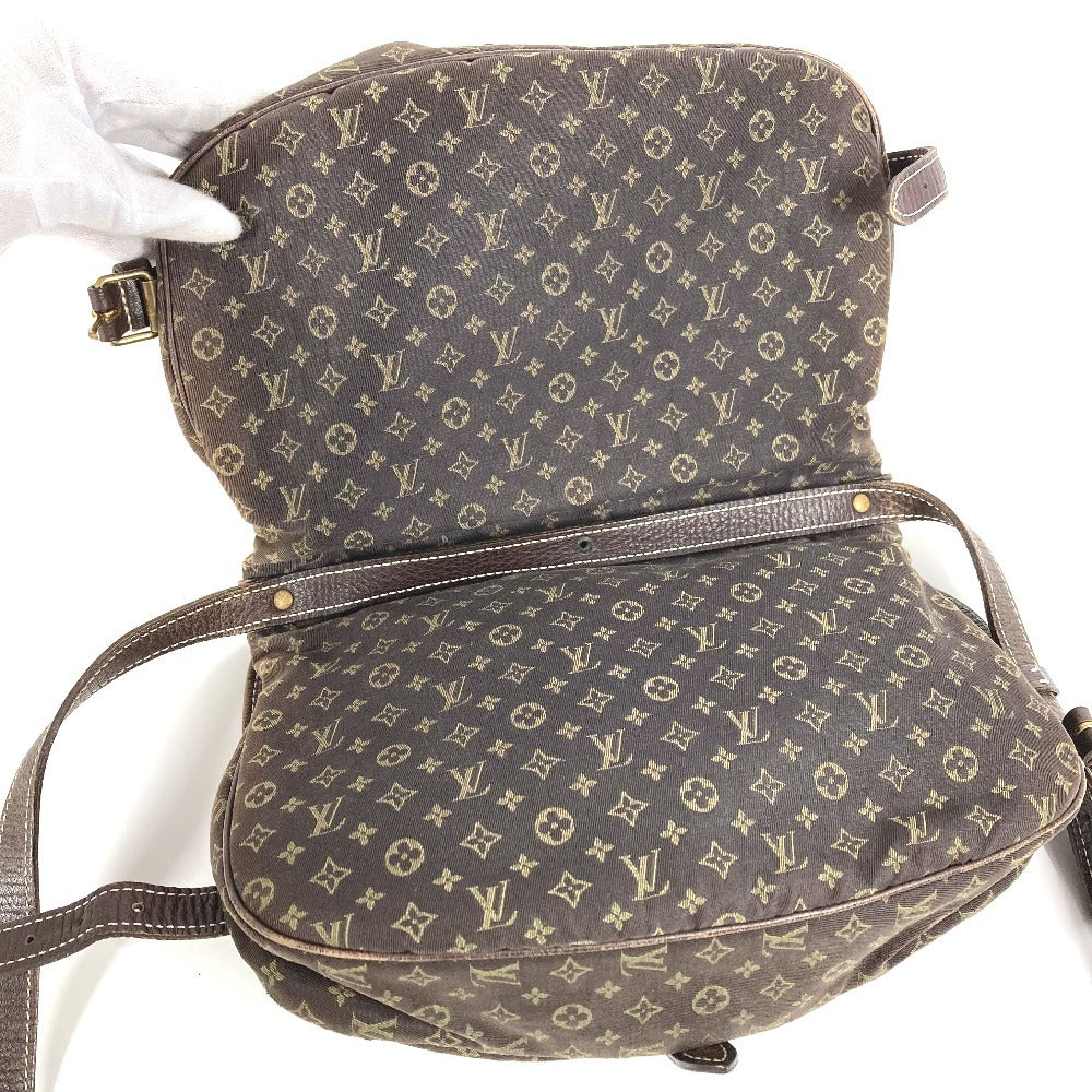LOUIS VUITTON M95227 モノグラムミニラン ソミュール30 ソミュール 30 カバン 斜め掛け フラップ ショルダーバッグ モノグラムミニランキャンバス レディース ブラウン