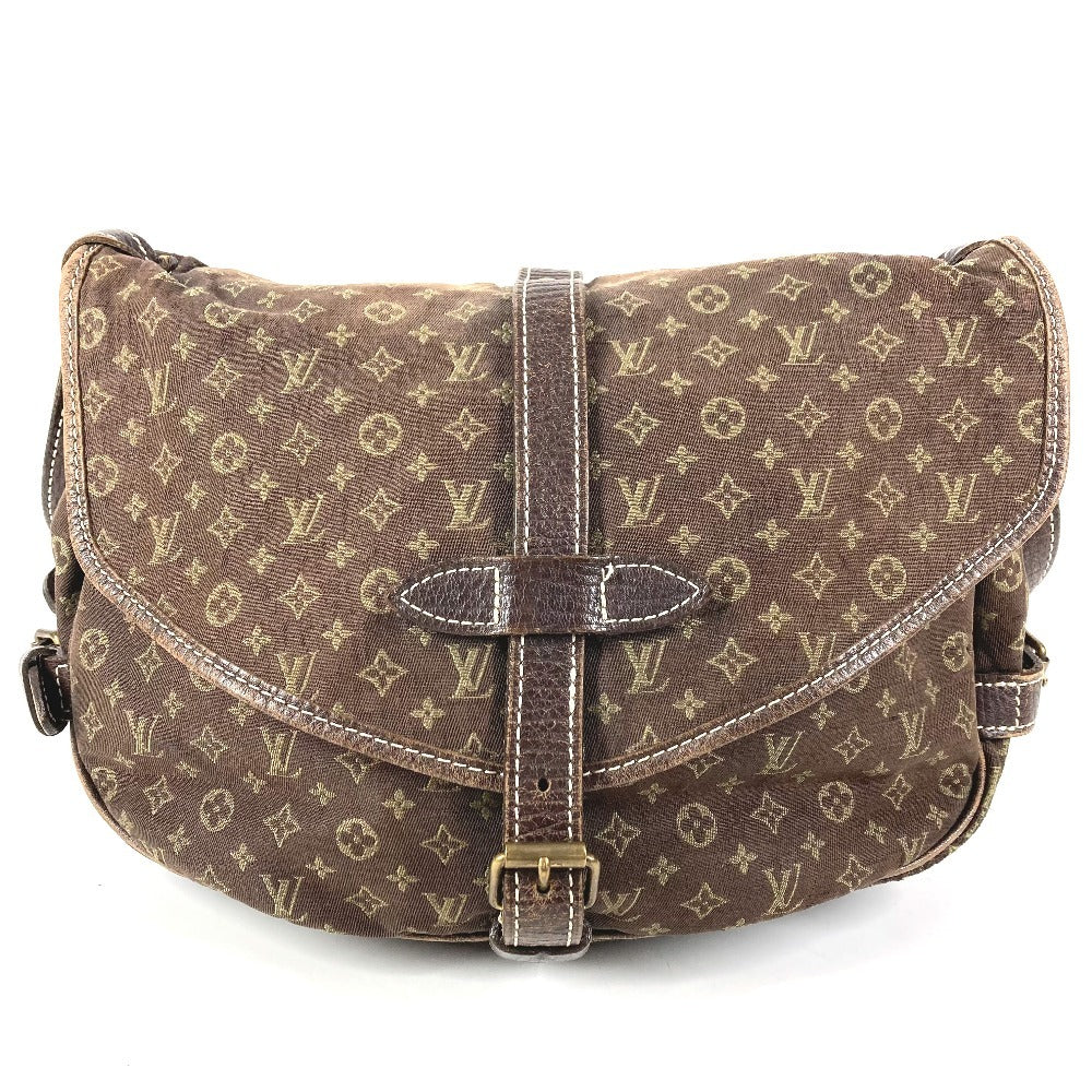 LOUIS VUITTON M95227 モノグラムミニラン ソミュール30 ソミュール 30 カバン 斜め掛け フラップ ショルダーバッグ モノグラムミニランキャンバス レディース ブラウン