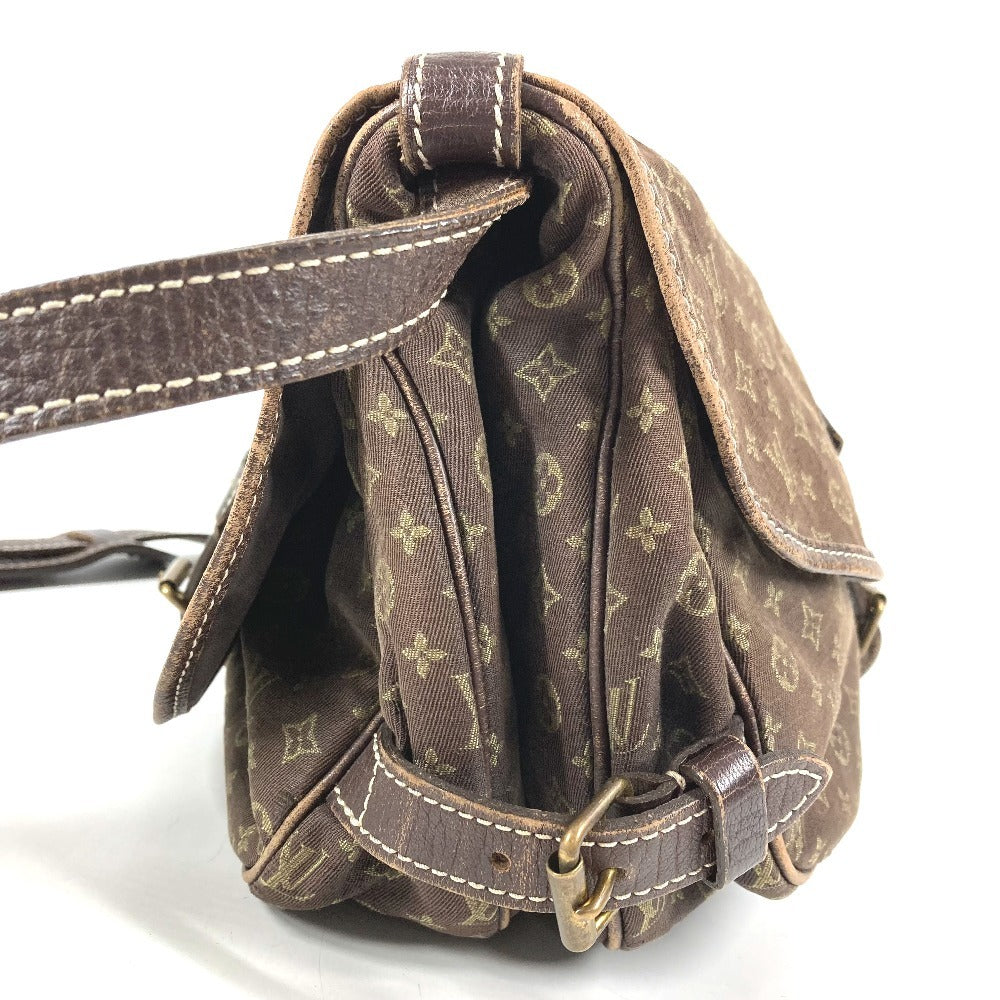 LOUIS VUITTON M95227 モノグラムミニラン ソミュール30 ソミュール 30 カバン 斜め掛け フラップ ショルダーバッグ モノグラムミニランキャンバス レディース ブラウン