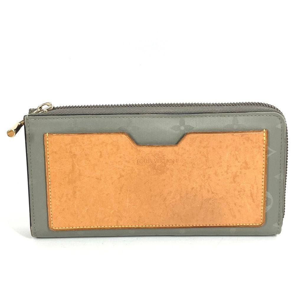 LOUIS VUITTON M63237 モノグラムチタン ポルトフォイユコスモス ロングウォレット L字ファスナー 長財布 ユニセックス グレー