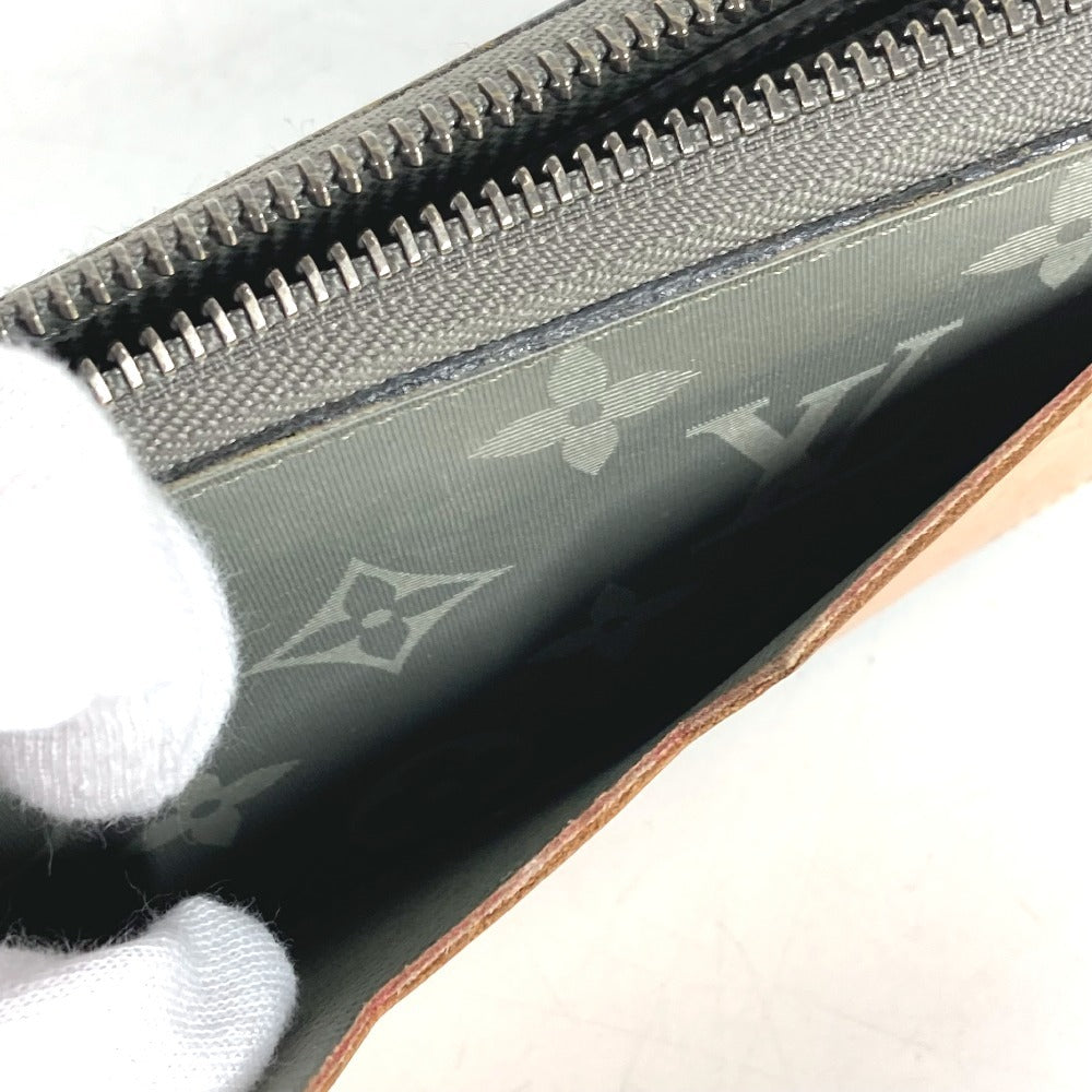 LOUIS VUITTON M63237 モノグラムチタン ポルトフォイユコスモス ロングウォレット L字ファスナー 長財布 ユニセックス グレー