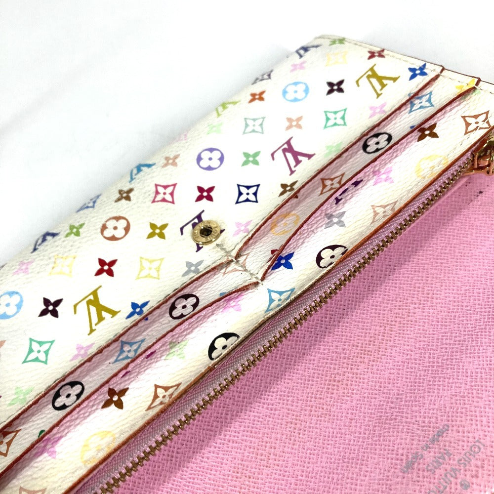 LOUIS VUITTON M93744 モノグラムマルチカラー ポルトフォイユ サラ リッチ ポルトフォイユサラリッチ ロングウォレット フラップ 長財布 モノグラムマルチカラーキャンバス ユニセックス ブロン ホワイト