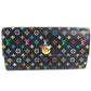 LOUIS VUITTON M60273 モノグラムマルチカラー ポルトフォイユ サラ ポルトフォイユサラ ロングウォレット フラップ 長財布 モノグラムマルチカラーキャンバス ユニセックス ブラック